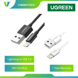 UGREEN Lightning To USB2.0A Male Cable 1M MFi Certified Data Cable for iPhone/iPad/iPod